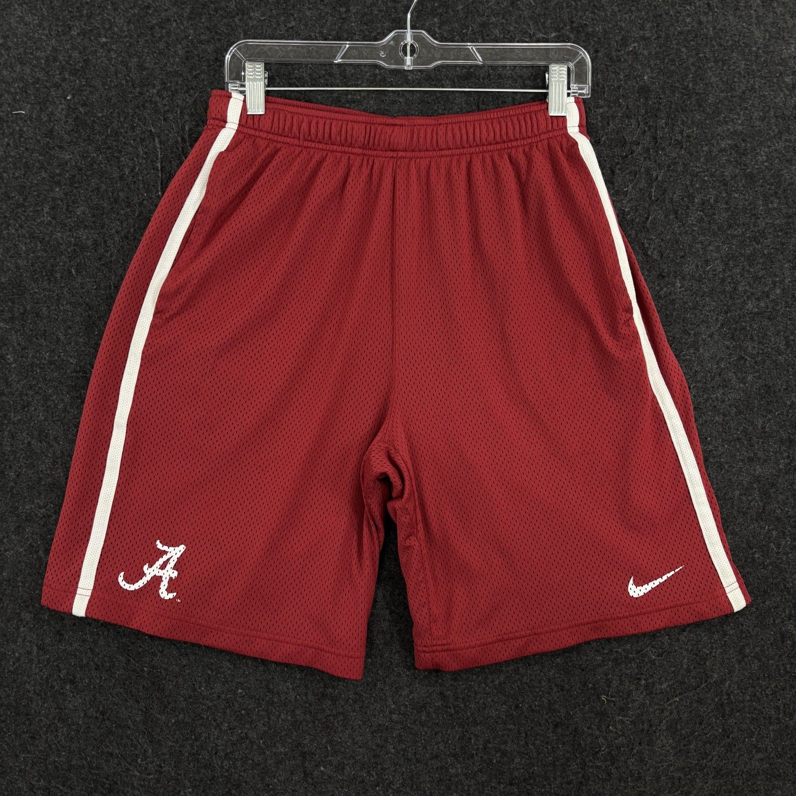 Alabama Crimson Tide Shorts Mens Medium Red Nike Basketball Mesh Pockets